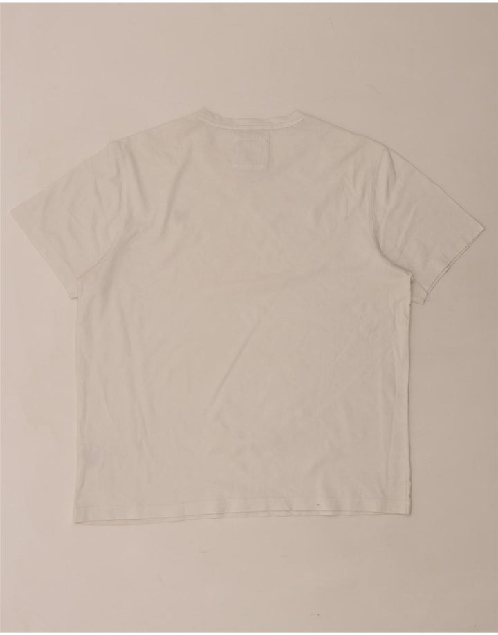 Crew Clothing Herre T-Shirt Top XL Hvid Bomuld