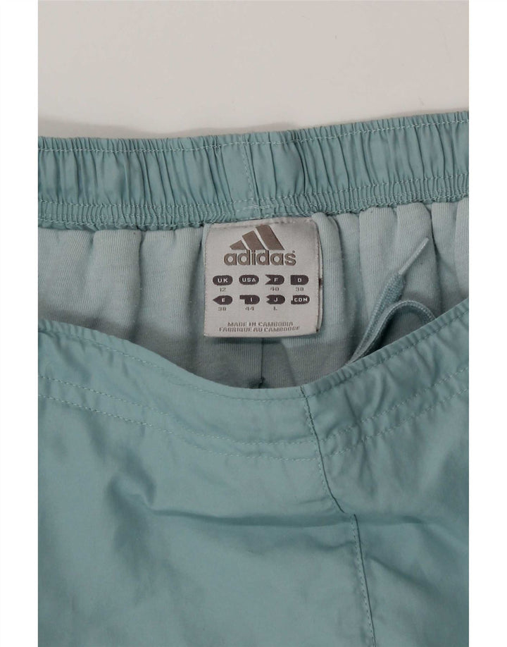 Adidas Dame Windbreaker Bukser UK 12 Medium Blue Polyester