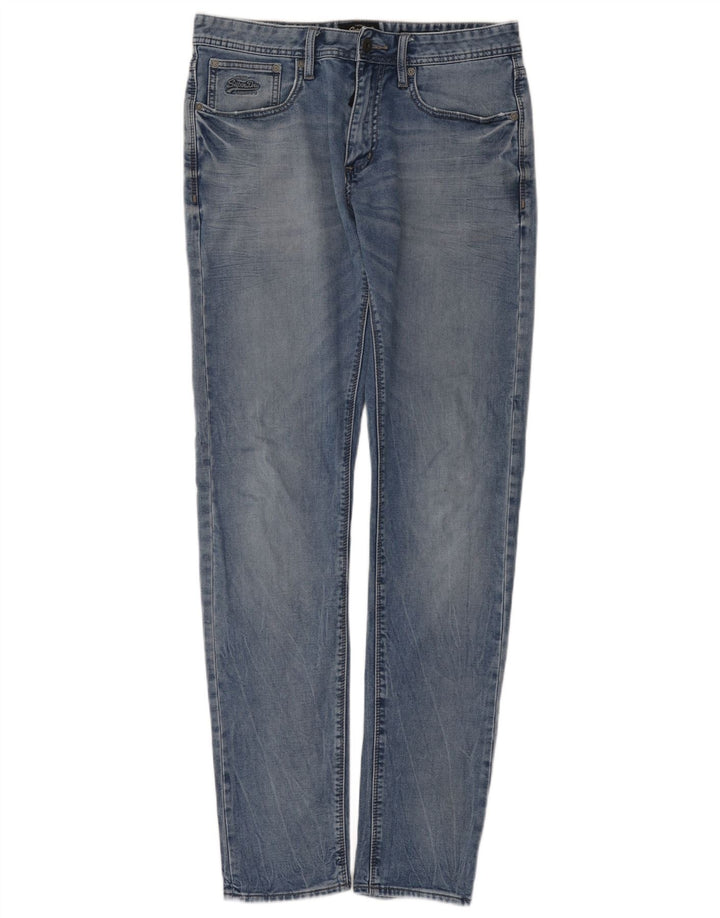 Superdry Slim Tapered Jeans til mænd W32 L34 blå bomuld