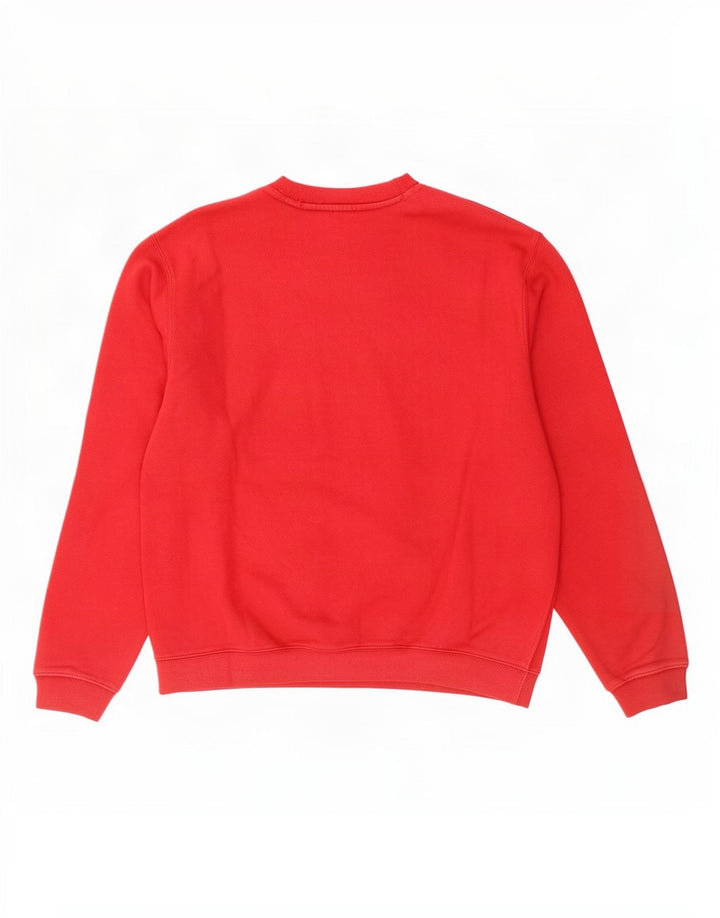 Fila Herre Grafisk Sweatshirt Jumper Stor Rød Bomuld