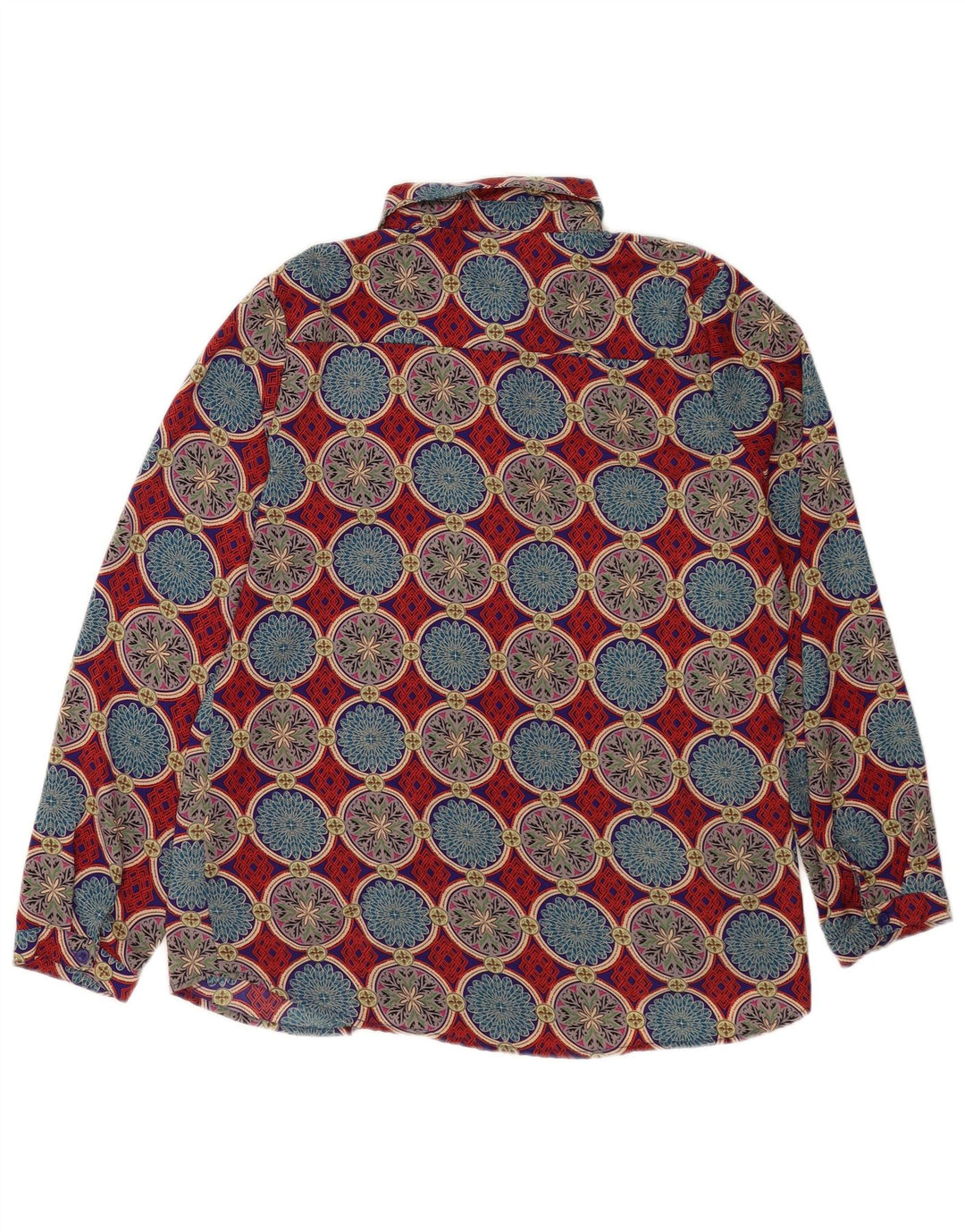 Exibit skjortebluse til kvinder UK 14 Stor flerfarvet geometrisk polyester