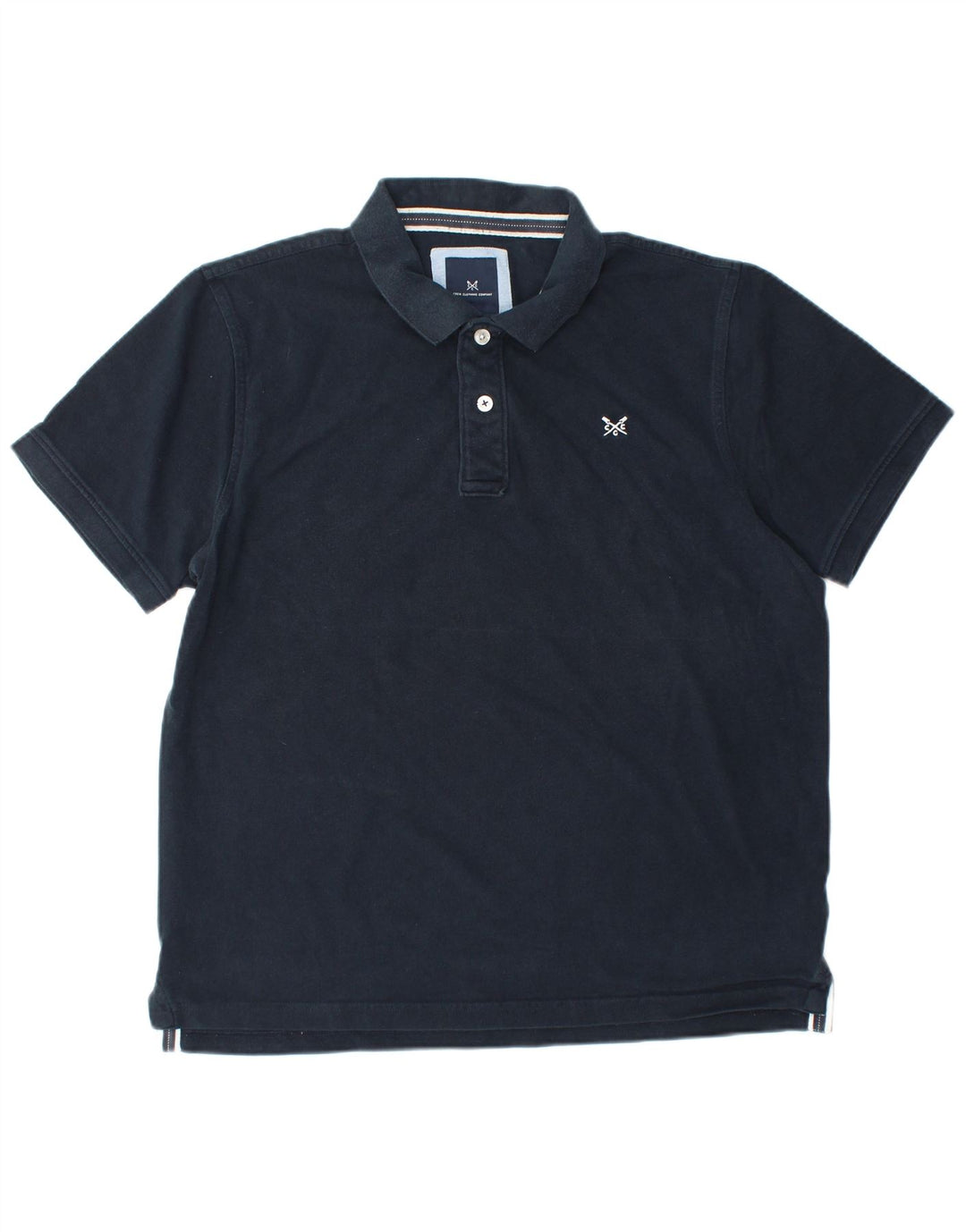 CREW TØJ Herre poloshirt Stor marineblå bomuld