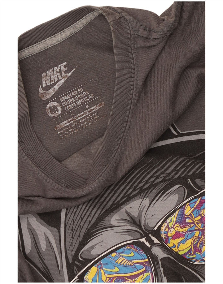 Nike Herre Regular Fit grafisk T-shirt top mellemgrå