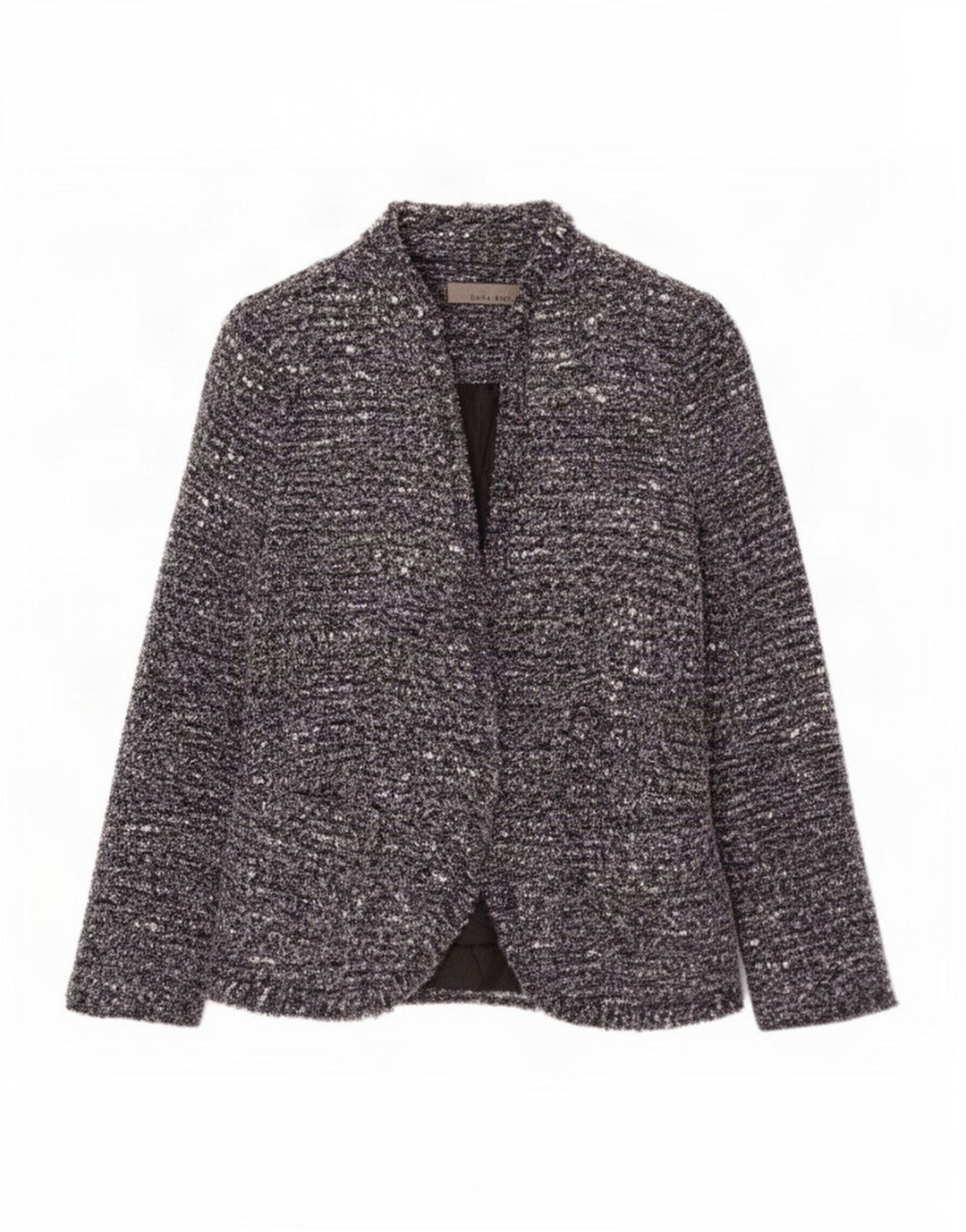 Zara Dame Blazer Jacket UK 8 Small Navy Blue Flecked