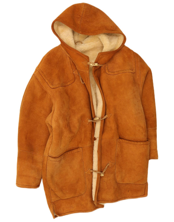 Gara Herre Shearling Overfrakke UK 40 Large Beige
