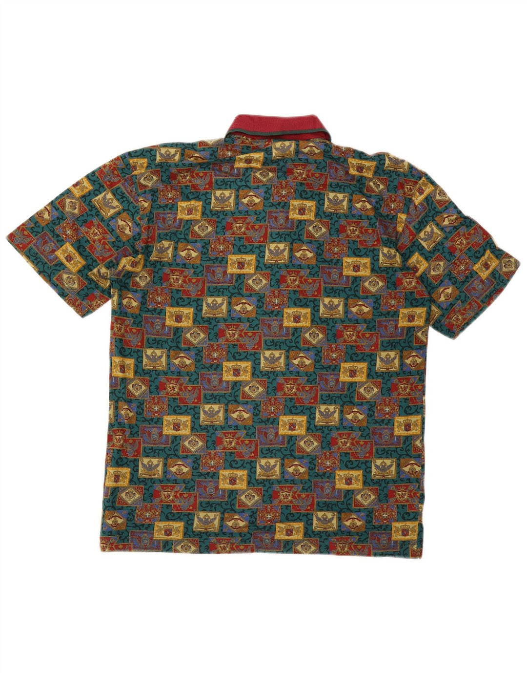 Mango Herre Polo Shirt Stor Flerfarvet Geometrisk