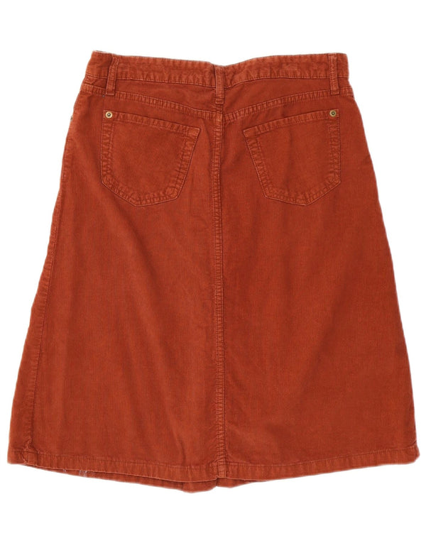 Zara Womens Corduroy-nederdel EU 38 Small W28 Brown