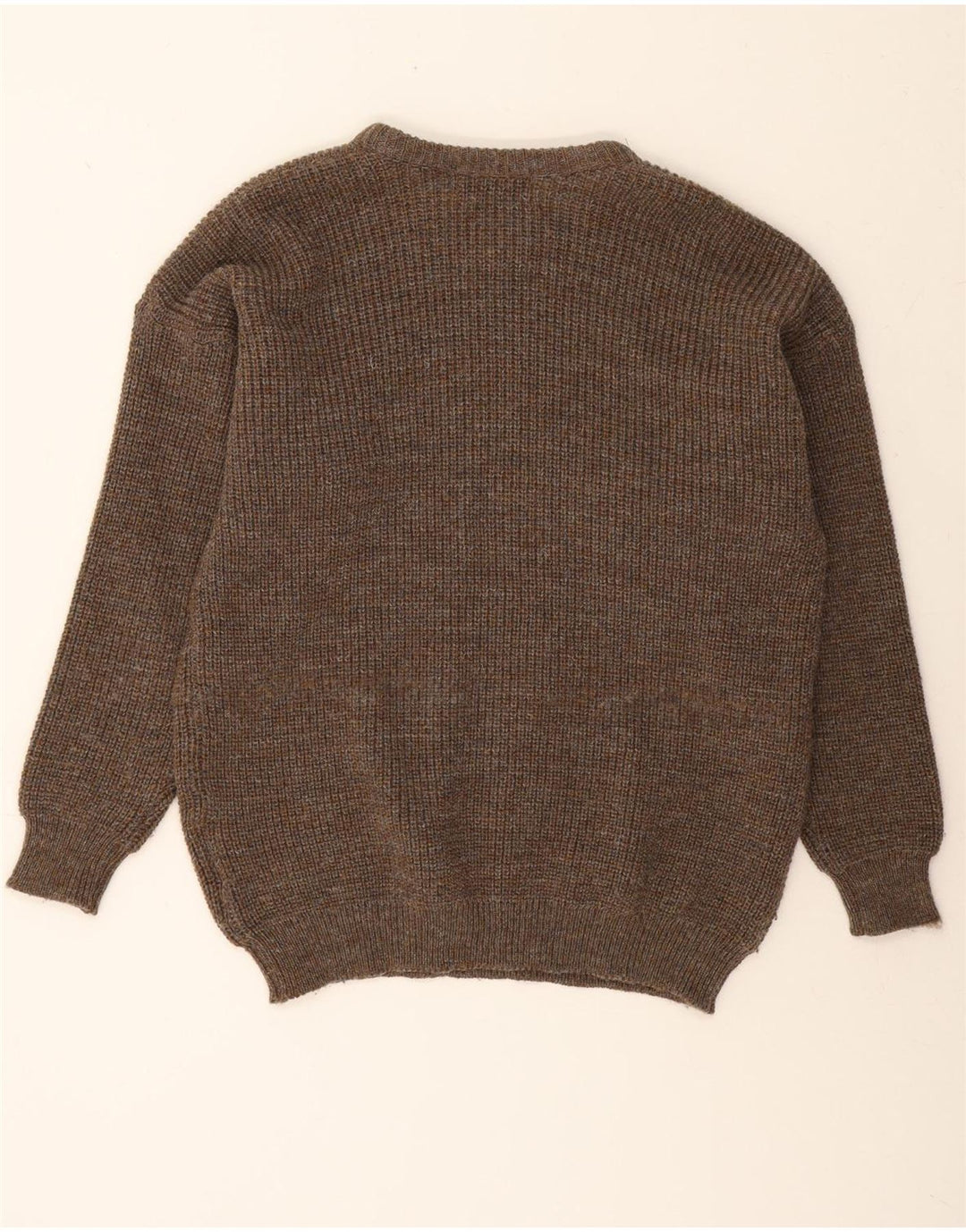 BARBOUR Herretrøjetrøje med rund hals Medium Khaki Ny uld