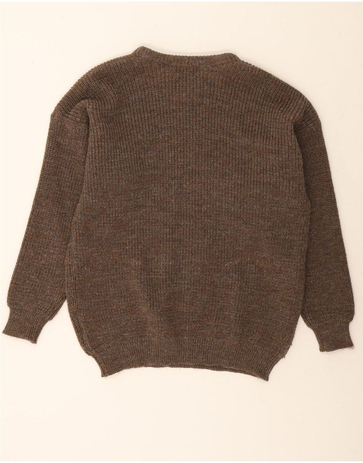 BARBOUR Herretrøjetrøje med rund hals Medium Khaki Ny uld