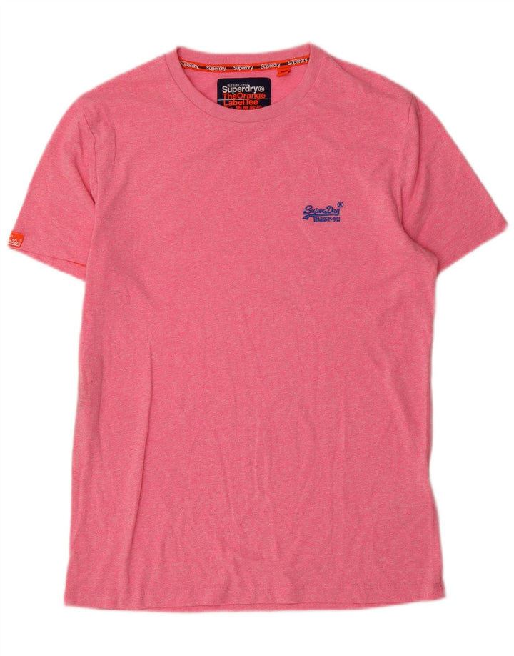 Superdry Herre T-shirt Top Stor Pink Bomuld