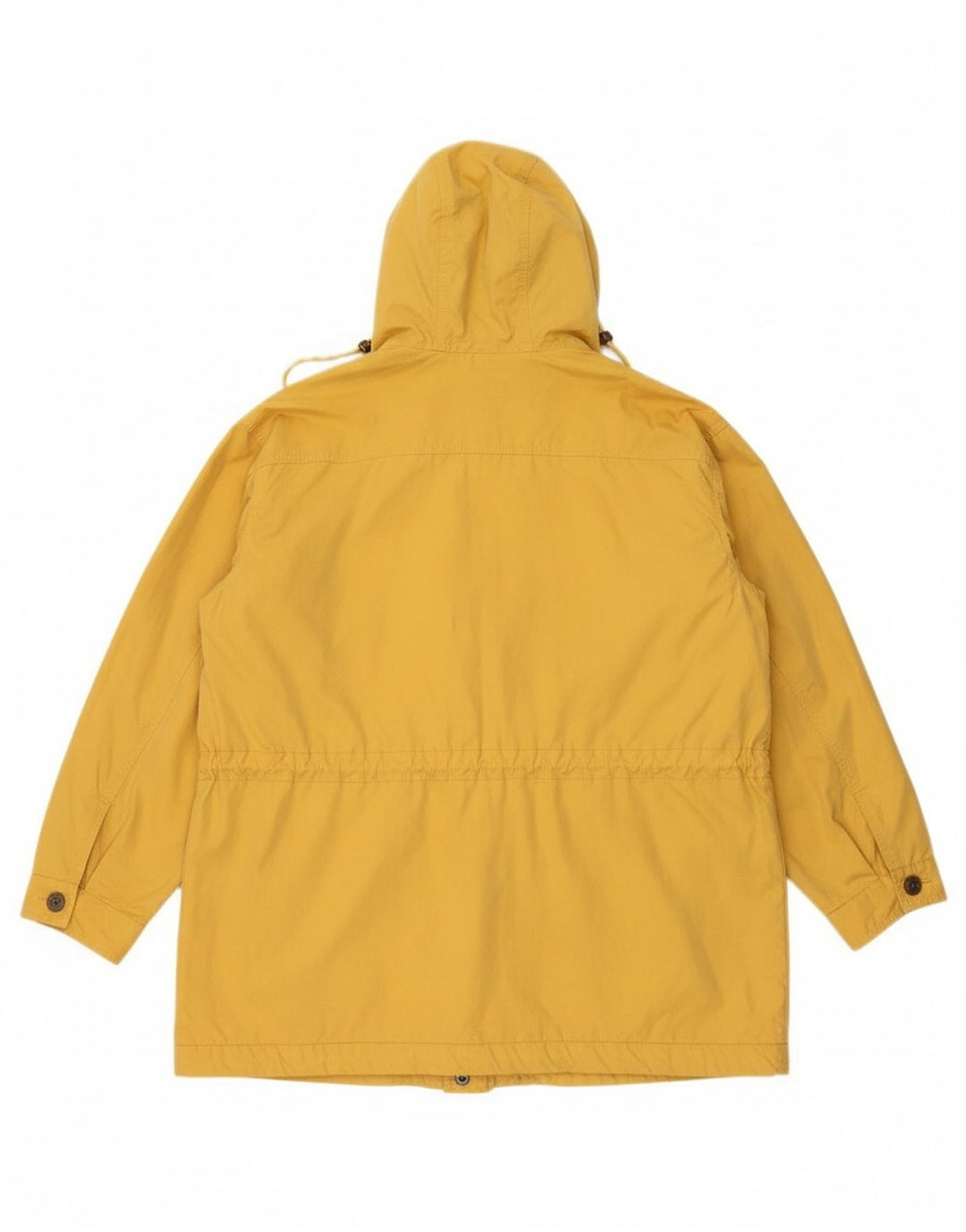MAUL Womens Oversized Hooded Utility Jacket EU 38 Medium Yellow Cotton