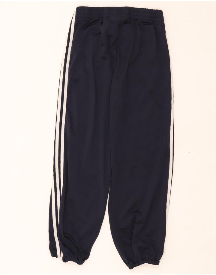 Adidas Dame træningsdragt Bukser Joggers UK 10 Small Navy Blue Polyester