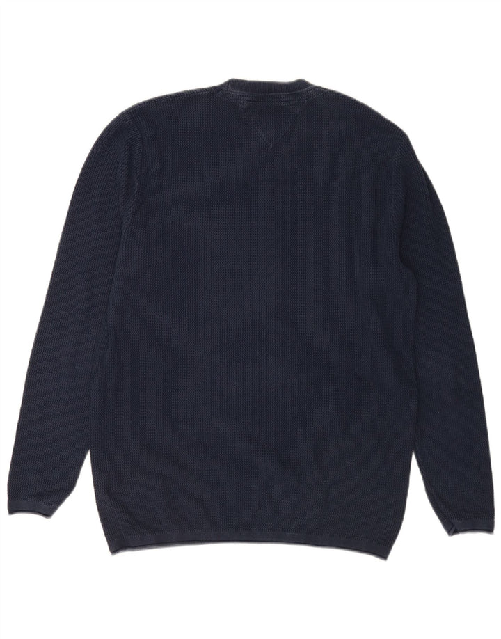 Tommy Hilfiger Herre Crew Neck sweater Medium Navy Blue Bomuld