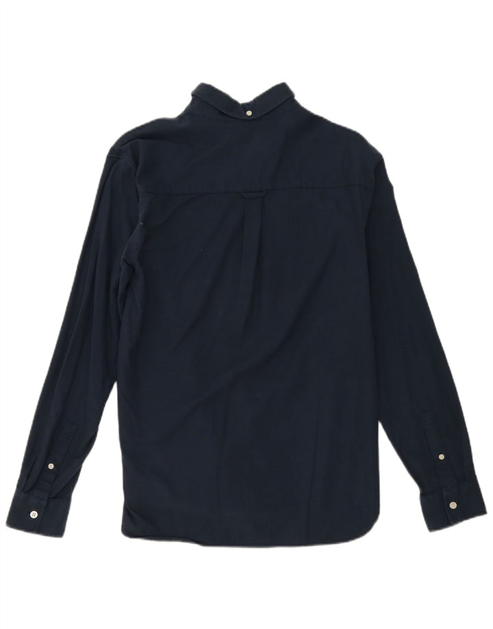 Lyle & Scott herreskjorte lille marineblå bomuld