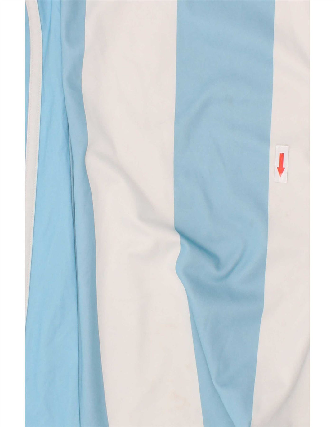 Adidas Boys Climacool T-Shirt Top 13-14 År Blå Stribet Polyester