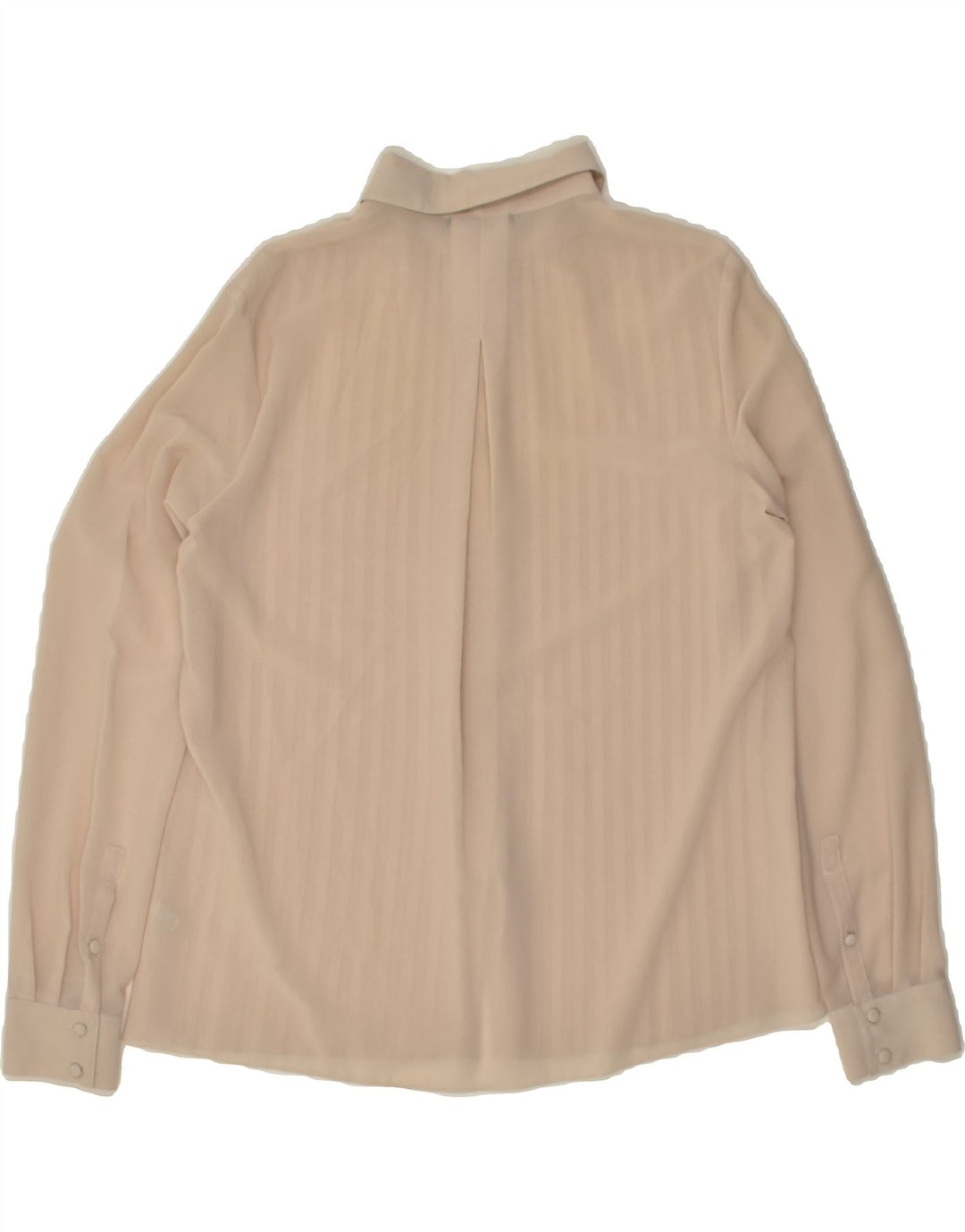 PINKO Dame Oversized See Through Shirt Bluse UK 10 Small Beige