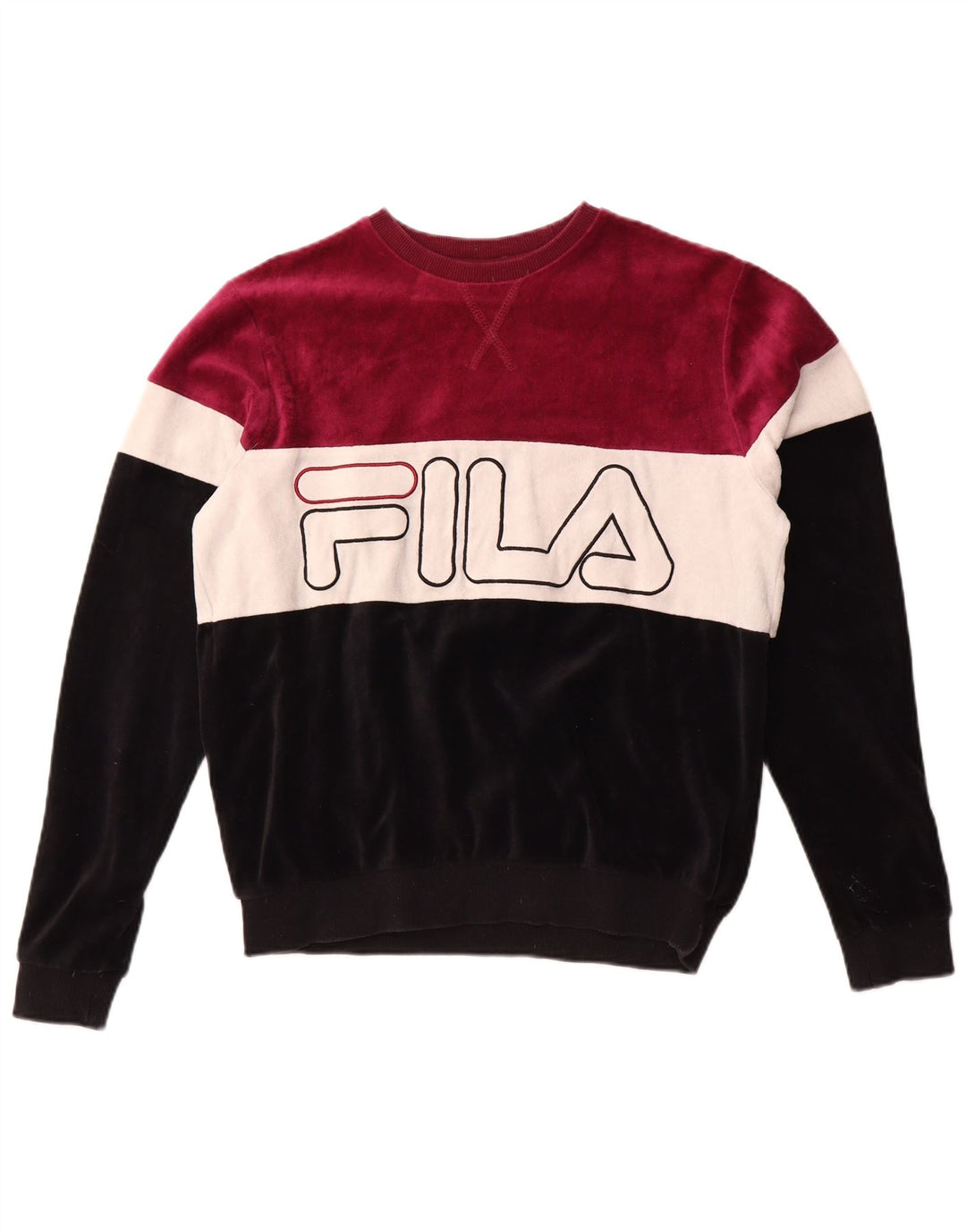 FILA Graphic Sweatshirt Jumper UK 12 Medium Flerfarvet