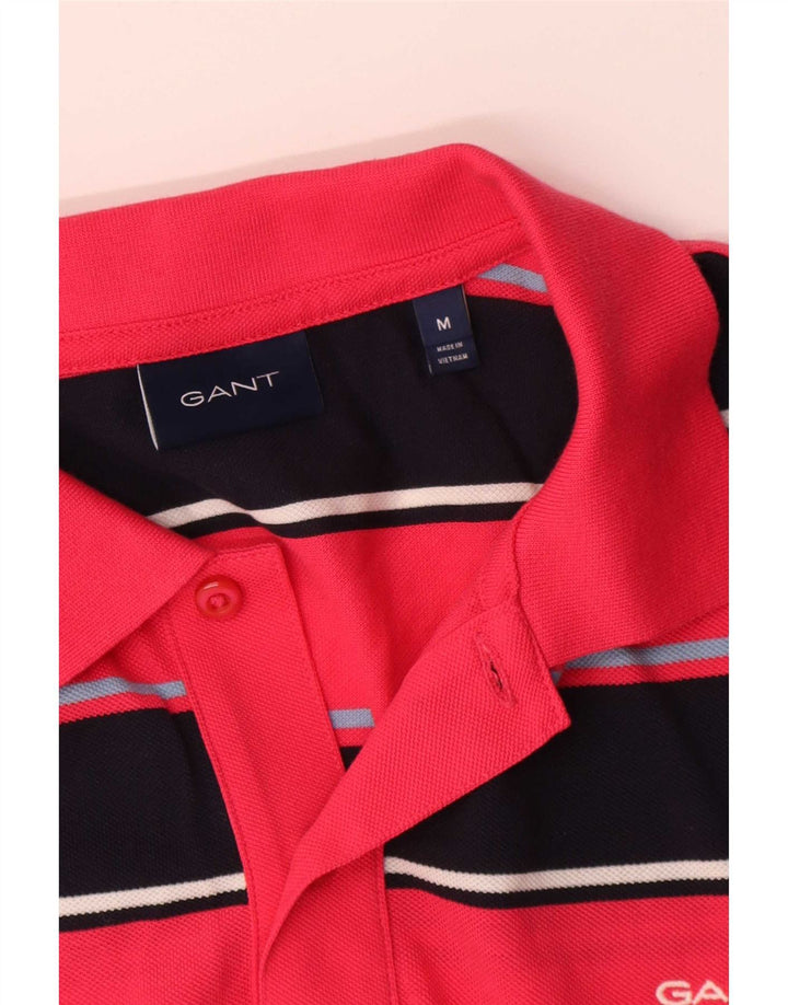 Gant Poloshirt til mænd Medium Pink Stribet bomuld