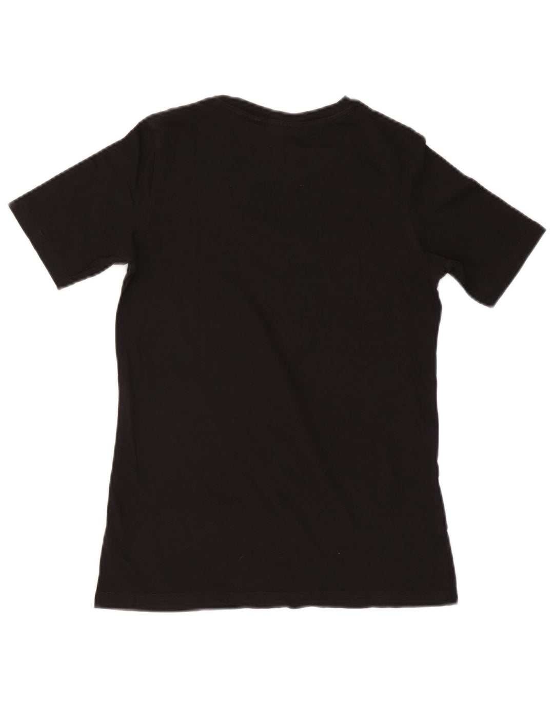 BILLIG MANDAY Dame T-Shirt Top UK 10 Lille Sort Bomuld