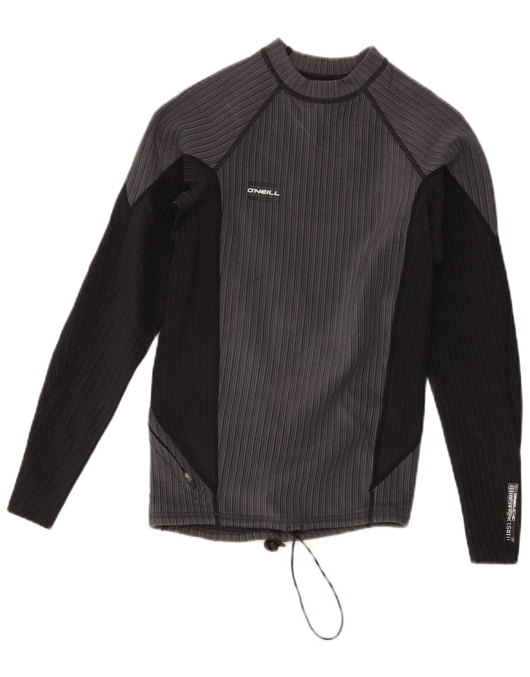 O'Neill Dame Top Langærmet UK 14 Stor Grå Colourblock Nylon