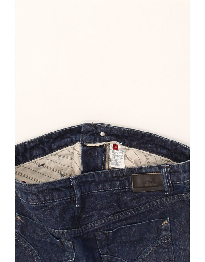 GAS Dame Denim Nederdel W30 Medium Navy Blue Bomuld