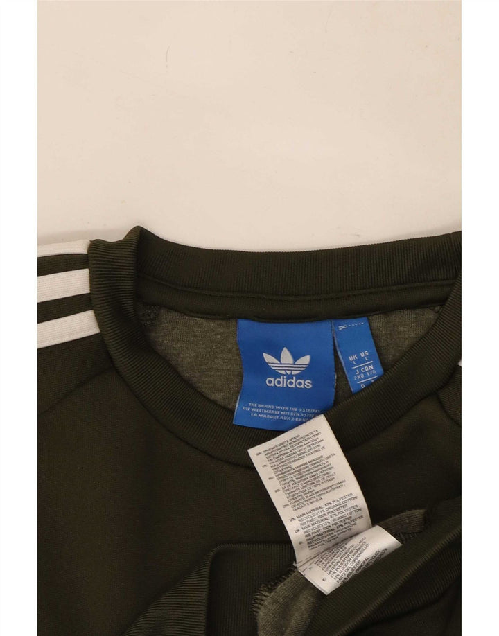 Adidas Sweatshirt Sweatshirt Stor Khaki Polyester til mænd