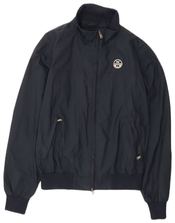 North Sails Herre Bomber Jacket UK 40 Large Navy Blue Polyamide