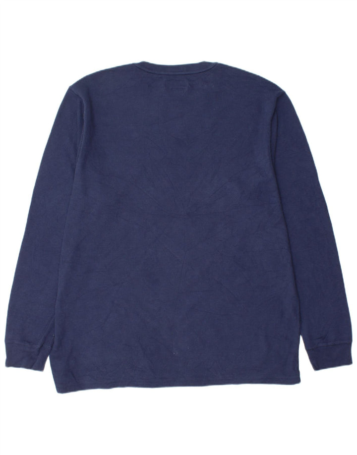 POLO RALPH LAUREN Herre Top Langærmet XL Marineblå Bomuld