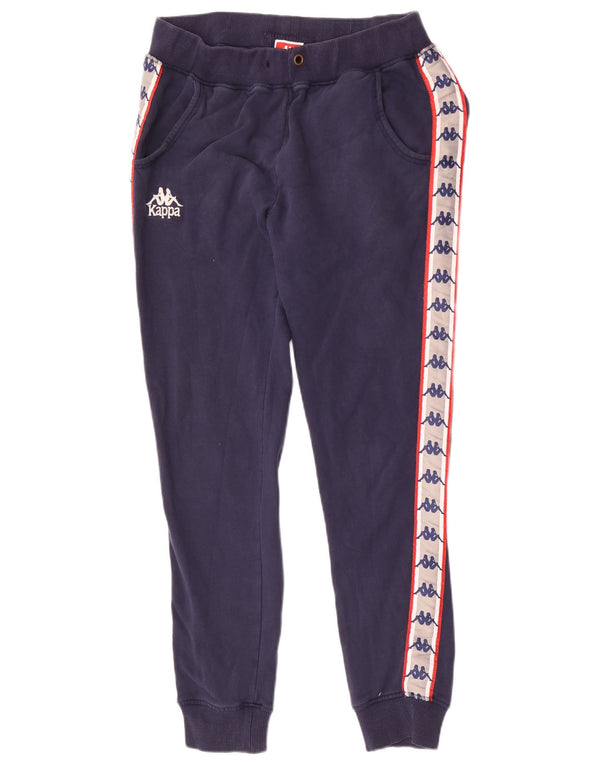 Kappa Herre grafisk træningsdragt Bukser Joggers Small Navy Blue Colourblock