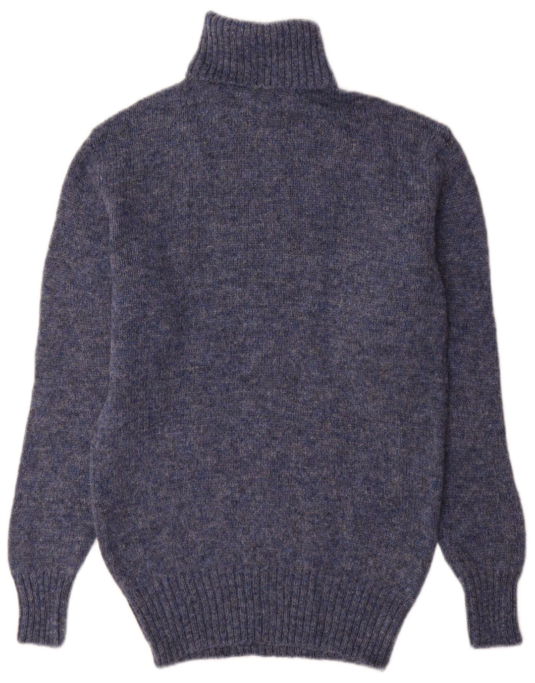 Vintage Herre rullehals sweater lille blå ny uld