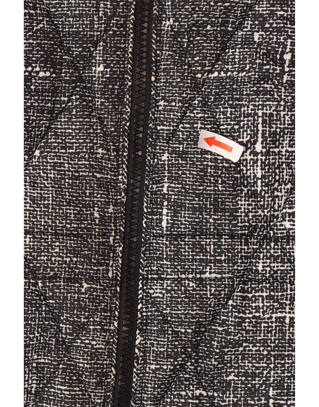 Marks & Spencer Quiltet jakke til kvinder UK 20 2XL Sort Flecked Polyester