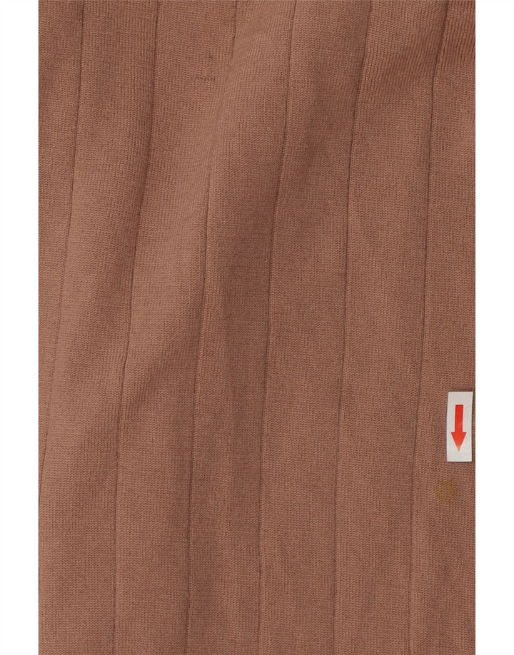 Roberto Cavalli Dame Cardigan Sweater UK 12 Medium Brown Mohair