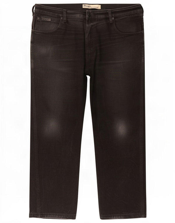 Wrangler Straight Jeans til mænd W40 L27 sort bomuld
