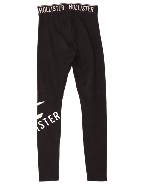 Hollister Grafiske Leggings til kvinder UK 6 XS Sort