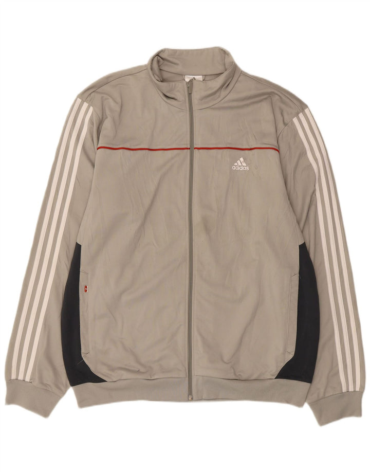 Adidas Træningsdragt til mænd Topjakke XL Grå Colourblock Polyester