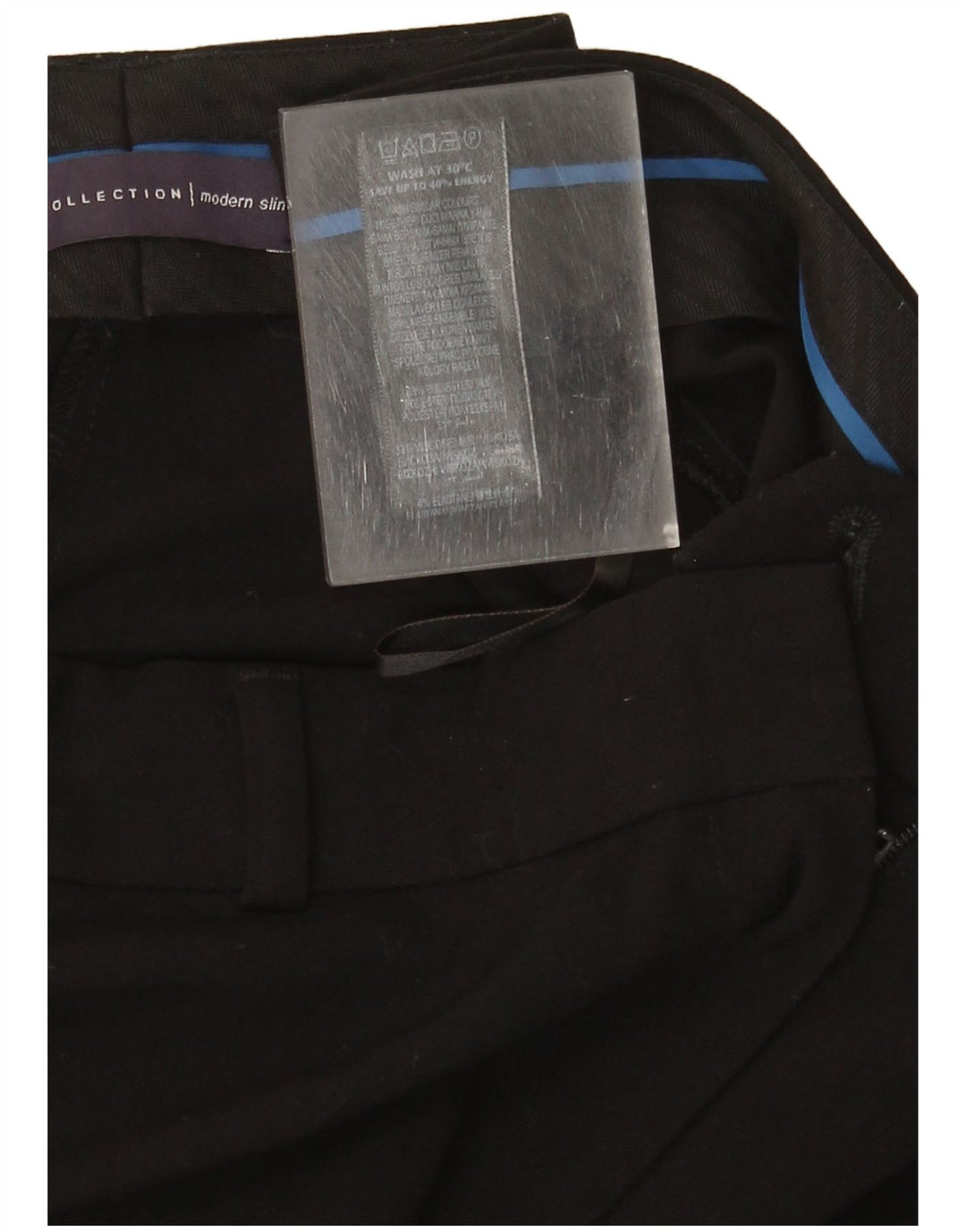 Marks & Spencer Dame Slim Chino Bukser UK 12 Medium W32 L29 Sort