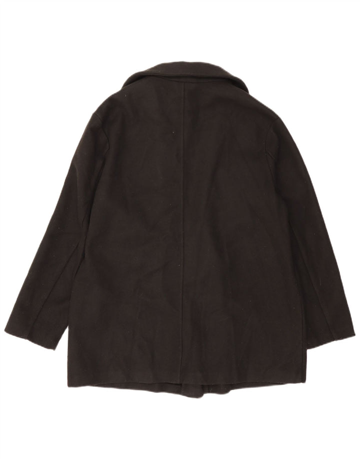 Zara Womens Open Oversized Blazer Jacket UK 10 Small Black Polyester