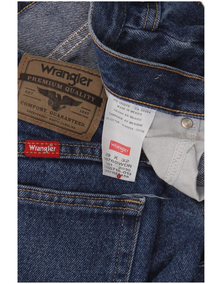Wrangler Straight Jeans til mænd W29 L32 blå bomuld