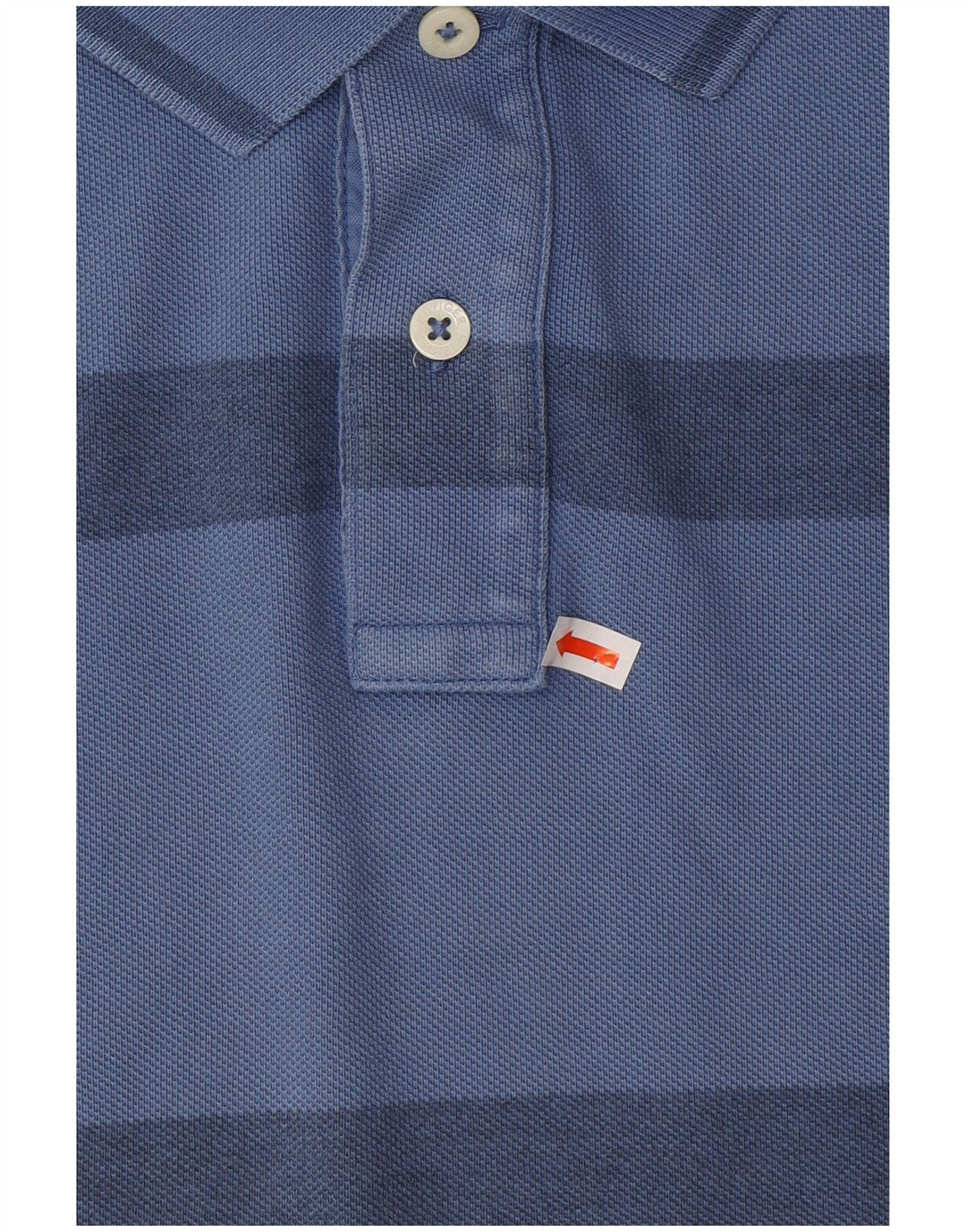 TOMMY HILFIGER Herre Slim Fit Polo Shirt 2XL Blå Stribet Bomuld