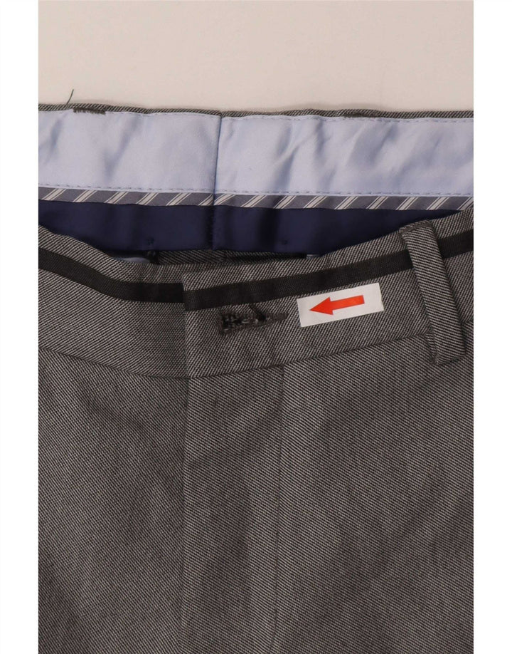 Zara Herre Slim Chino Bukser EU 38 Medium W30 L33 Grå Polyester