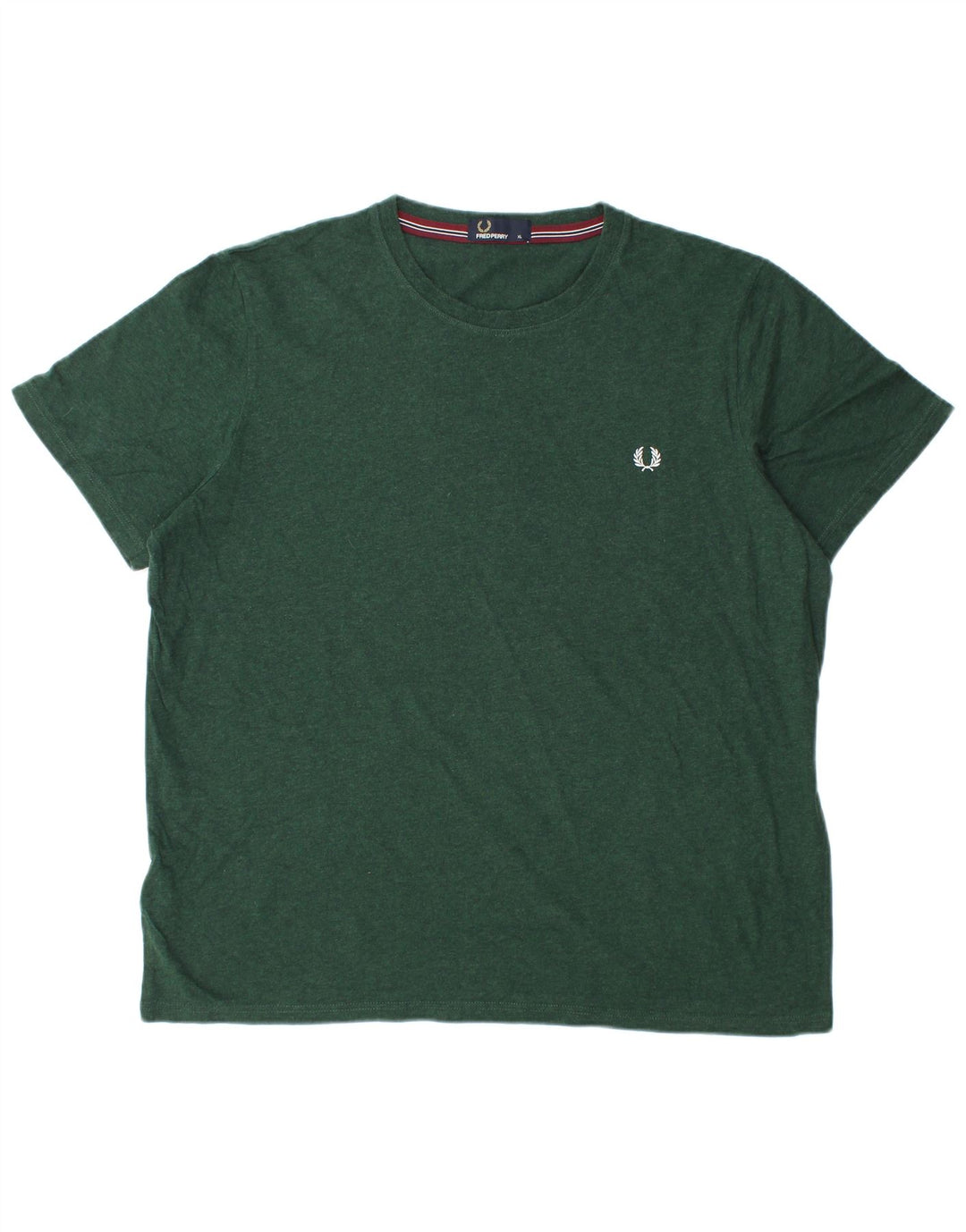 Fred Perry Herre T-Shirt Top XL Grøn Bomuld
