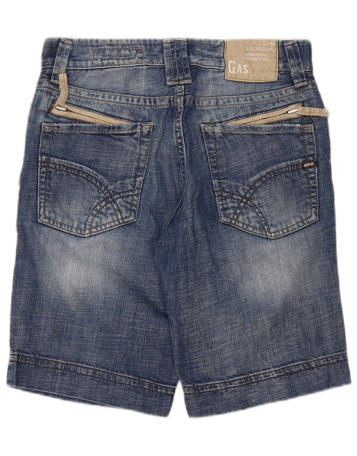 Gas Denim Shorts til mænd W29 Små blå bomuld
