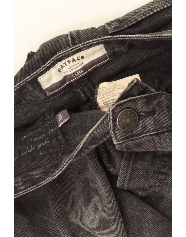 Fat Face Herre Slim Jeans W30 L28 Grå Bomuld