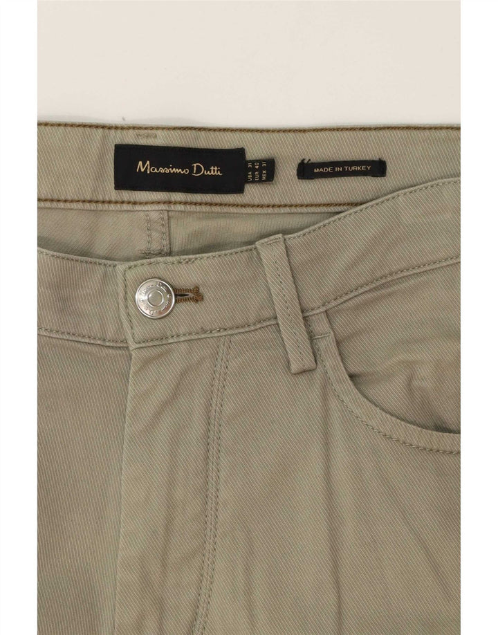 Massimo Dutti Herre Lige Casual Bukser EU 40 Medium W31 L30 Grå