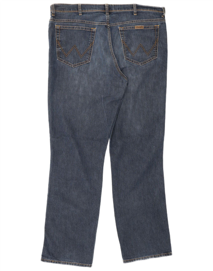 WRANGLER Herre Regular Fit Straight Jeans W40 L34 Blå Bomuld