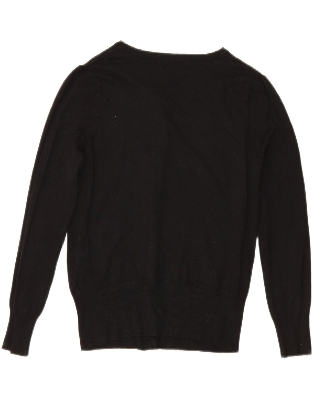 Marks & Spencer Dame Cardigan Sweater UK 10 Small Black Viscose