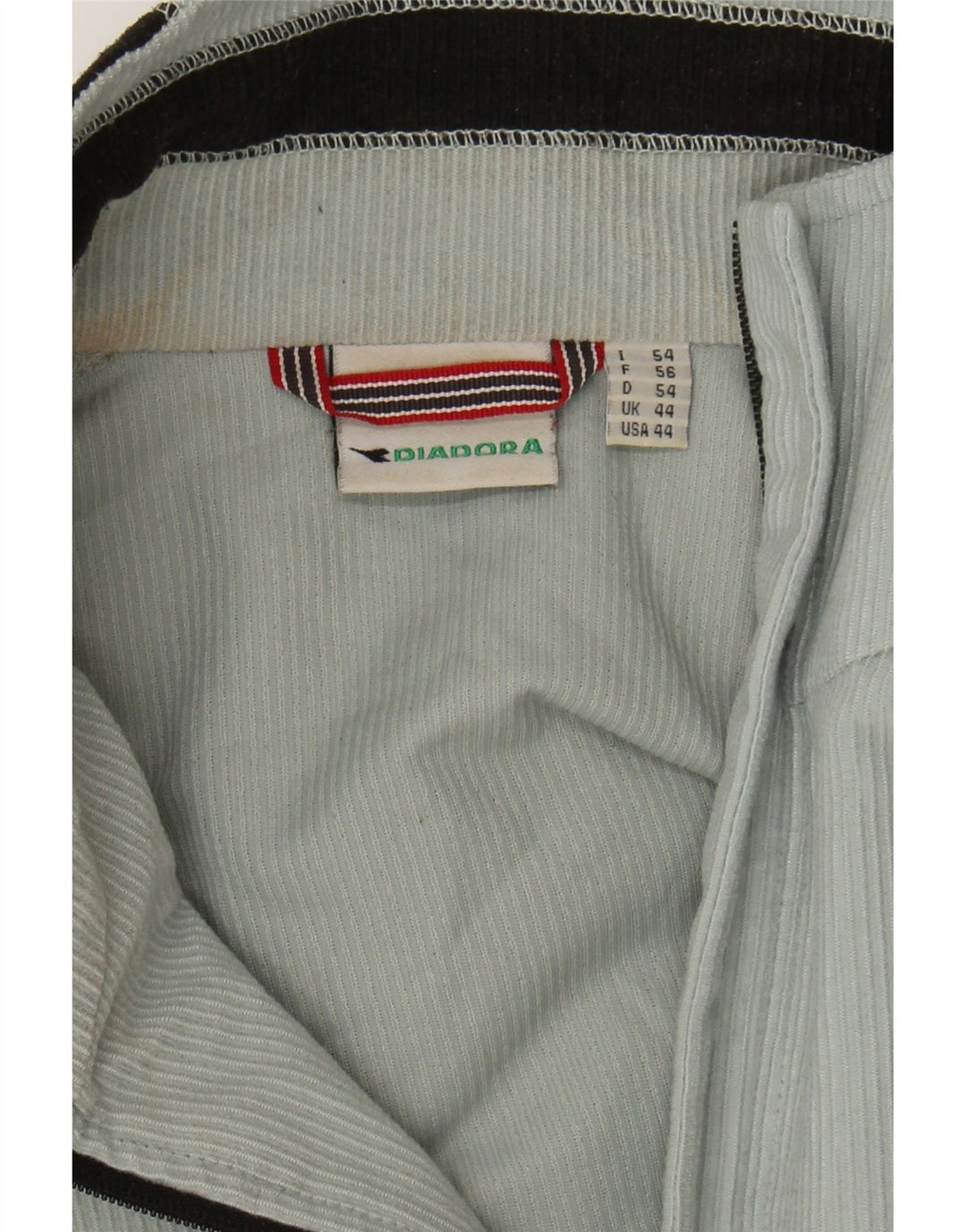 DIADORA Mens Tracksuit Top Jacket UK 44 XL Blue Colourblock Polyester Vintage Diadora and Second-Hand Diadora from Messina Hembry 