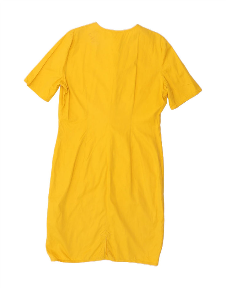 VALENTINO Womens Sheath Dress UK 14 Large Yellow Vintage Valentino and Second-Hand Valentino from Messina Hembry 