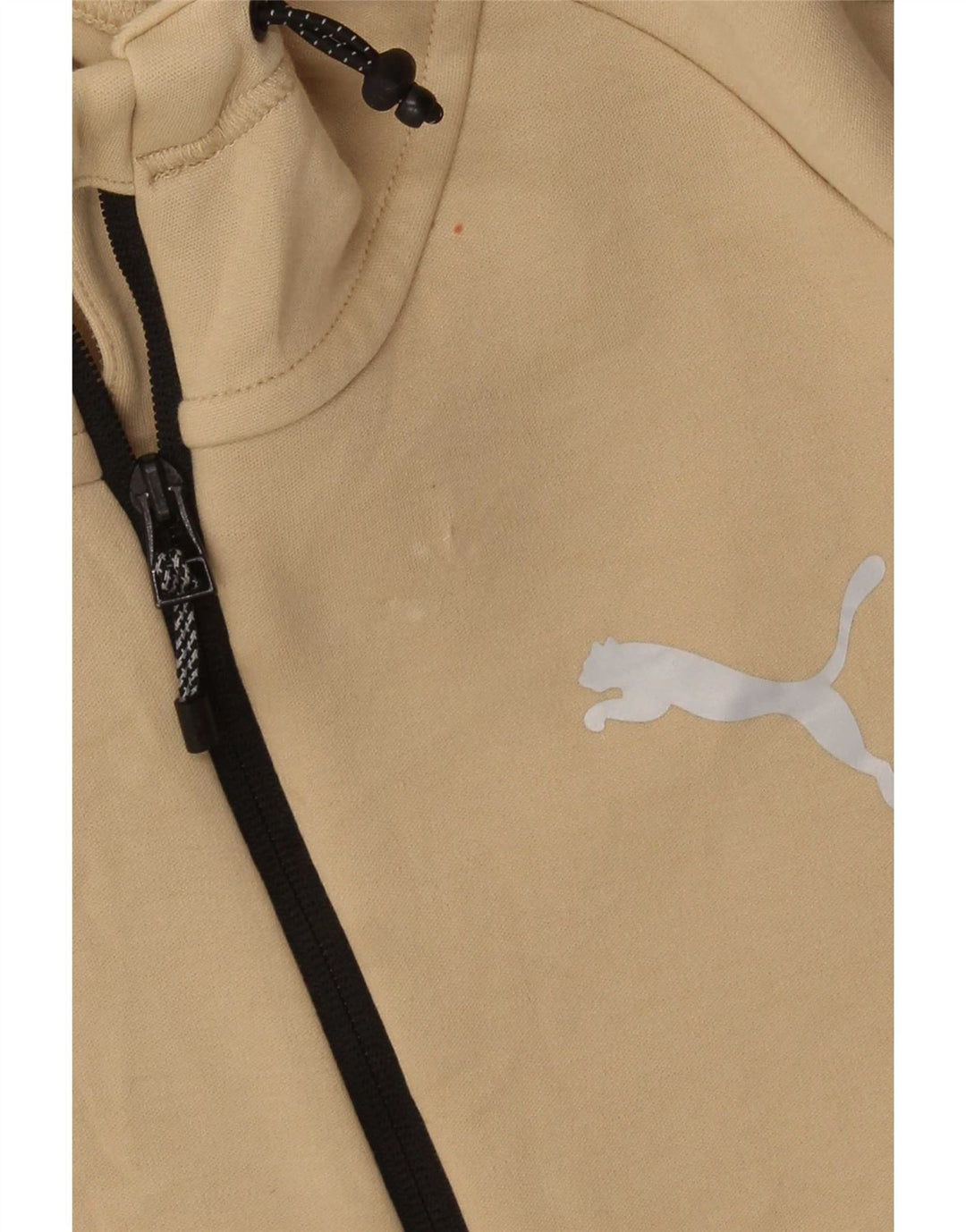 Puma Hættetrøje med lynlås til mænd Medium Beige Bomuld