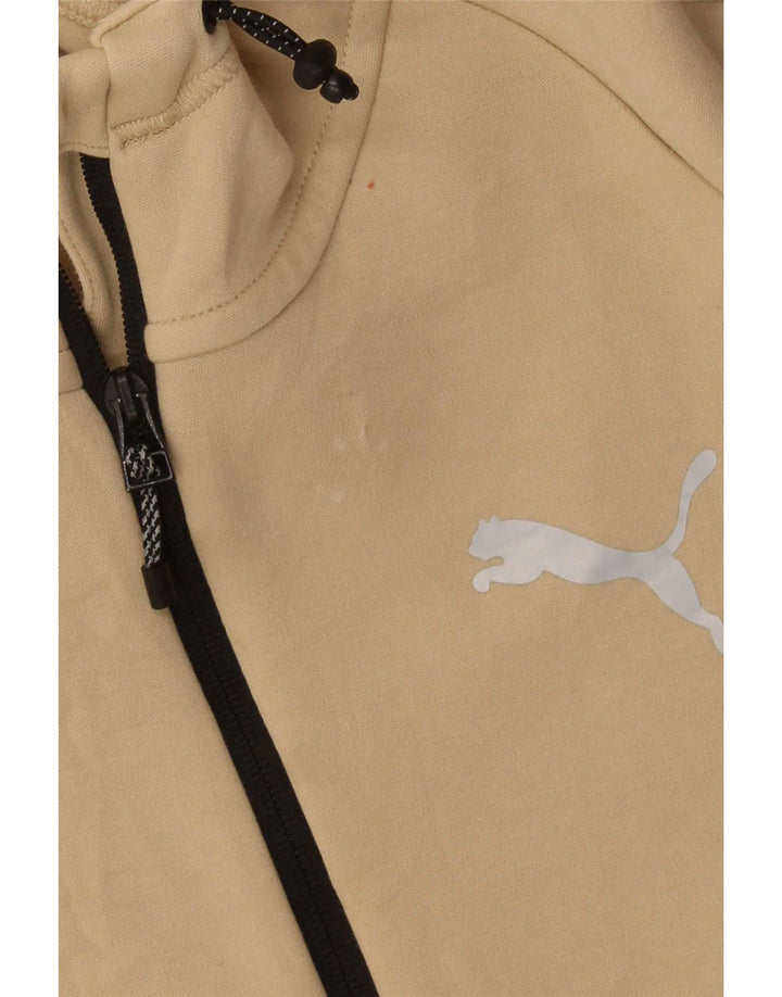 Puma Hættetrøje med lynlås til mænd Medium Beige Bomuld